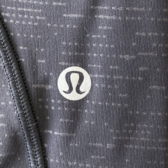 NWOT! New Lululemon Time To Sweat leggings / tights crop 23" (code emboss black) - Picture 8 of 14